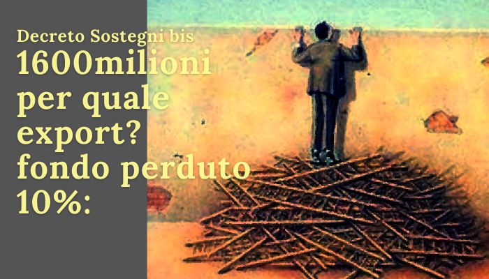 Il decreto sostegni riduce al 10% il fondo perduto