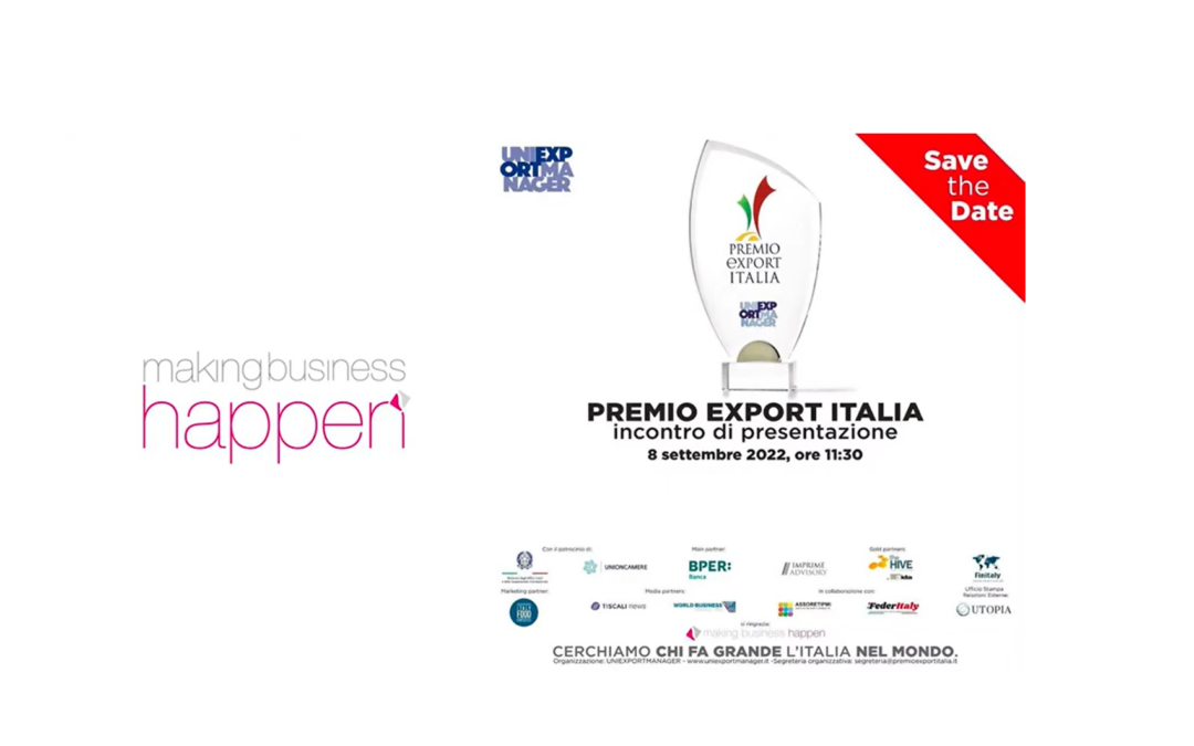 Presentazione del Premio Export Italia a Firenze