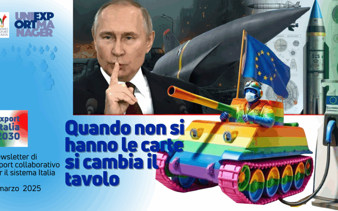 Newsletter Export 2030 #85: Quando non si hanno le carte si cambia il gioco